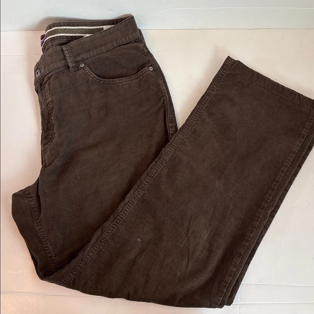 Hiltl trouser olive green men’s corduroy 5-pocket pants 36x34 98% cotton